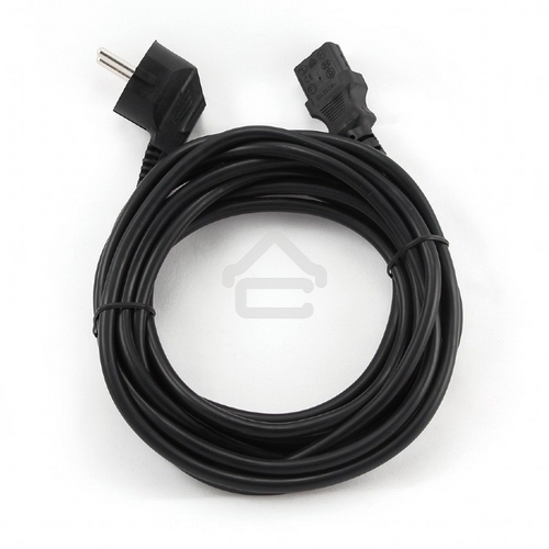 Кабель питания Cablexpert PC-186-1-10M, 10м, Schuko- C13, 3x1кв.мм, черный, с заземлением, пакет