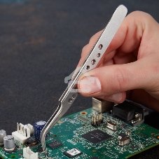 Пинцет изогнутый, узкий 120 мм Airy (блистер) Rexant