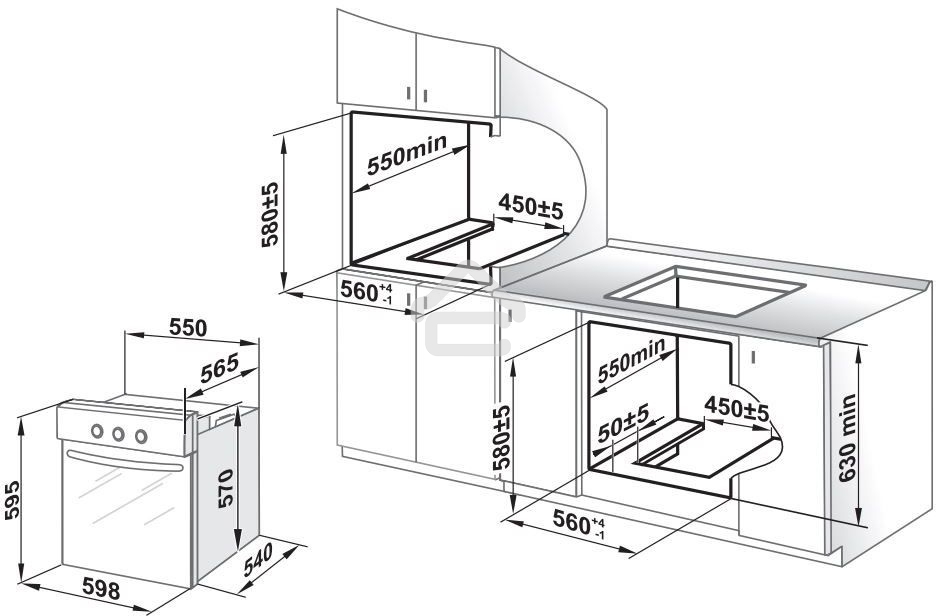 Духовой шкаф Gefest ДГЭ 601-01 Н1, встраиваемый