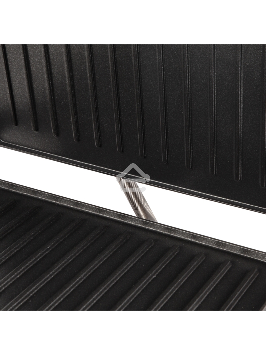 Электрогриль Endever Grillmaster 115, 1500 Вт, авто терморегулятор, антипригарное покрытие, индикатор нагрева, серебристый/черный
