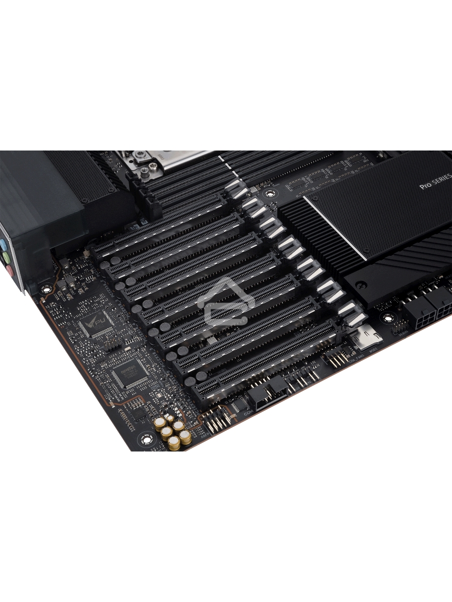 Материнская плата ASUS Pro WS WRX80E-SAGE SE WIFI, sWRX8, AMD WRX80, 8xDDR4, 8xSATA, 3xM.2, 7xPCI-E 4.0 x16, 2x 10Gb LAN, 8xUSB-A 3.2 Gen 2, 5x3.5 мм, 7.1, E-ATX
