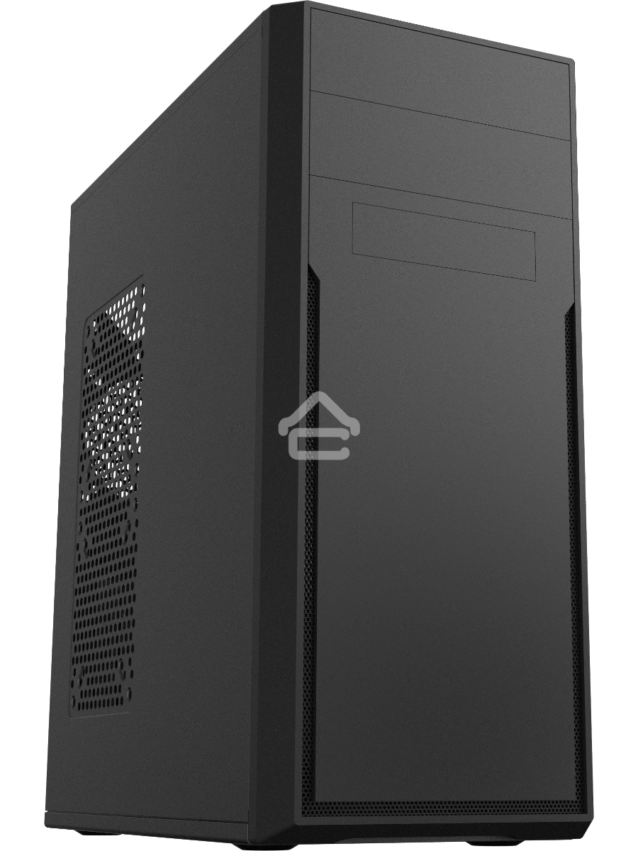 Корпус c блоком питания 500 Ватт/ Case Foxline FL-302-FZ500R ATX case, black, w/PSU 500W 12cm, w/2xUSB2.0, w/pwr cord, w/o FAN