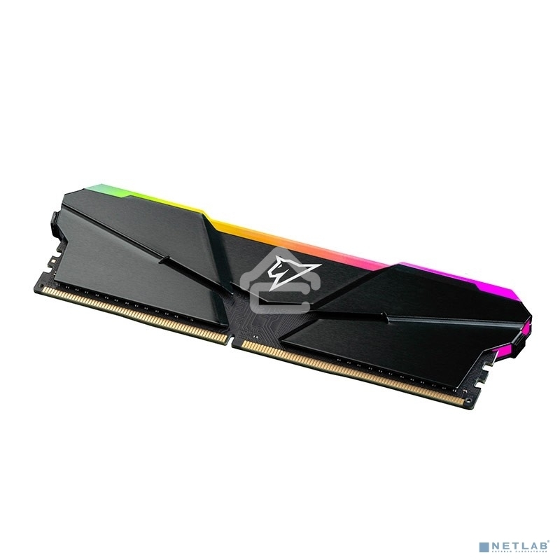 Оперативная память NETAC Shadow, DDR4, 8GB (1x8GB), 3200MHz, CL16, DIMM, с радиатором, RGB, серый