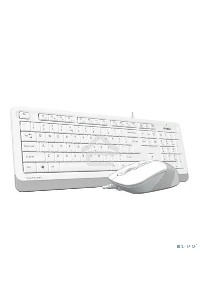 Клавиатура + мышь A4Tech Fstyler F1010 клав:белый/серый мышь:белый/серый USB Multimedia