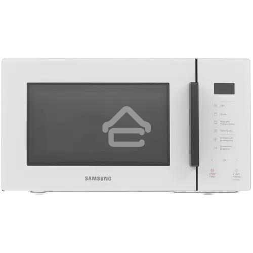Микроволновая печь Samsung MG23T5018AE/BW белый, 23 л, 800 Вт, переключатели - сенсор