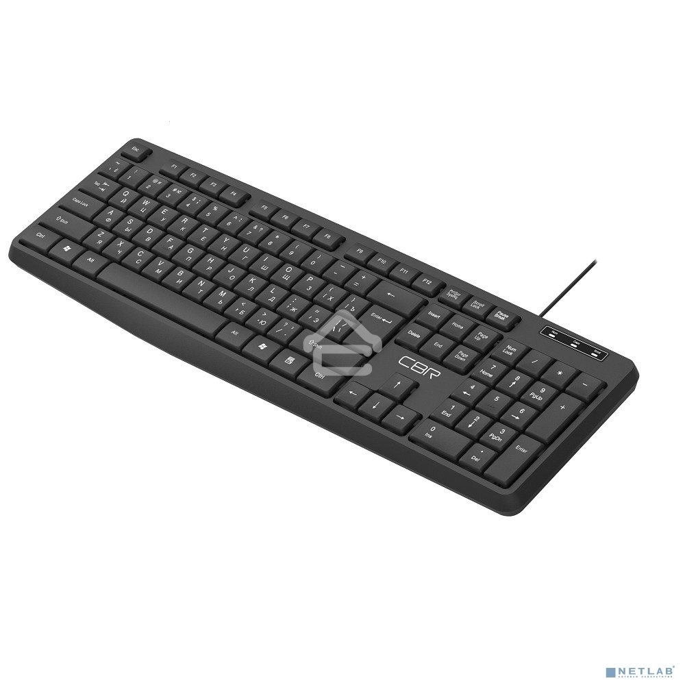 Клавиатура CBR KB 115 USB, 104 кл., офисн., 1,8 м, резиновые ножки