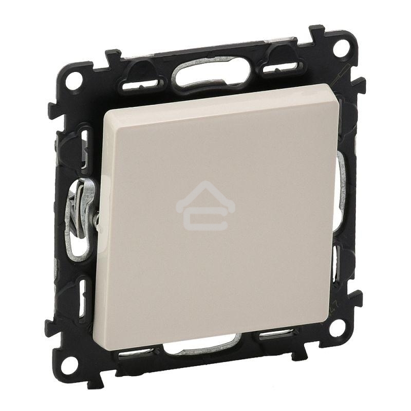 Механизм выключателя 1-кл. СП Valena Life 10А IP20 250 В 10АХ с лицевой панелью; безвинтовые зажимы сл. кость Legrand 752501