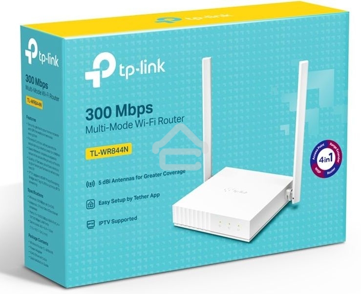 Роутер беспроводной TP-Link TL-WR844N N300 10/100BASE-TX белый