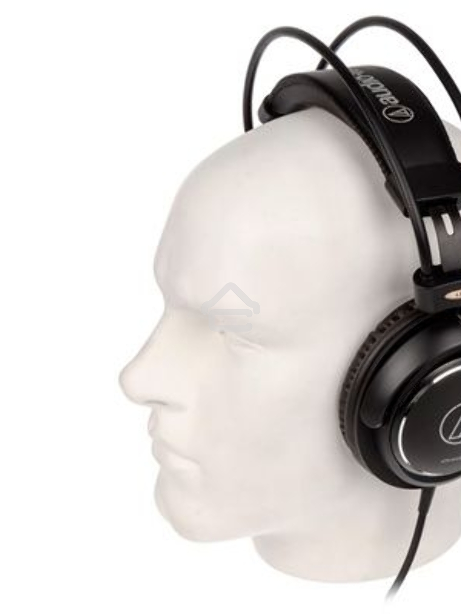 Наушники AUDIO-TECHNICA ATH-AVC500 , дуговое крепление, част. диапазон: 10-25000Гц, макс. входн. мощность 1800мВт, чувствит. 106дБ/мВт, сопростивление 40Ом, диаметр мембраны 53мм, шнур 3м, штекер 3,5мм, в комплекте адаптер на 6,3мм
