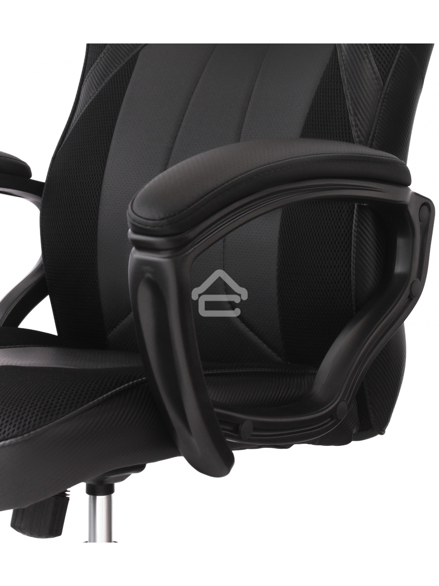 Кресло игровое A4Tech Bloody GC-200, черный, эко.кожа, крестовина пластик