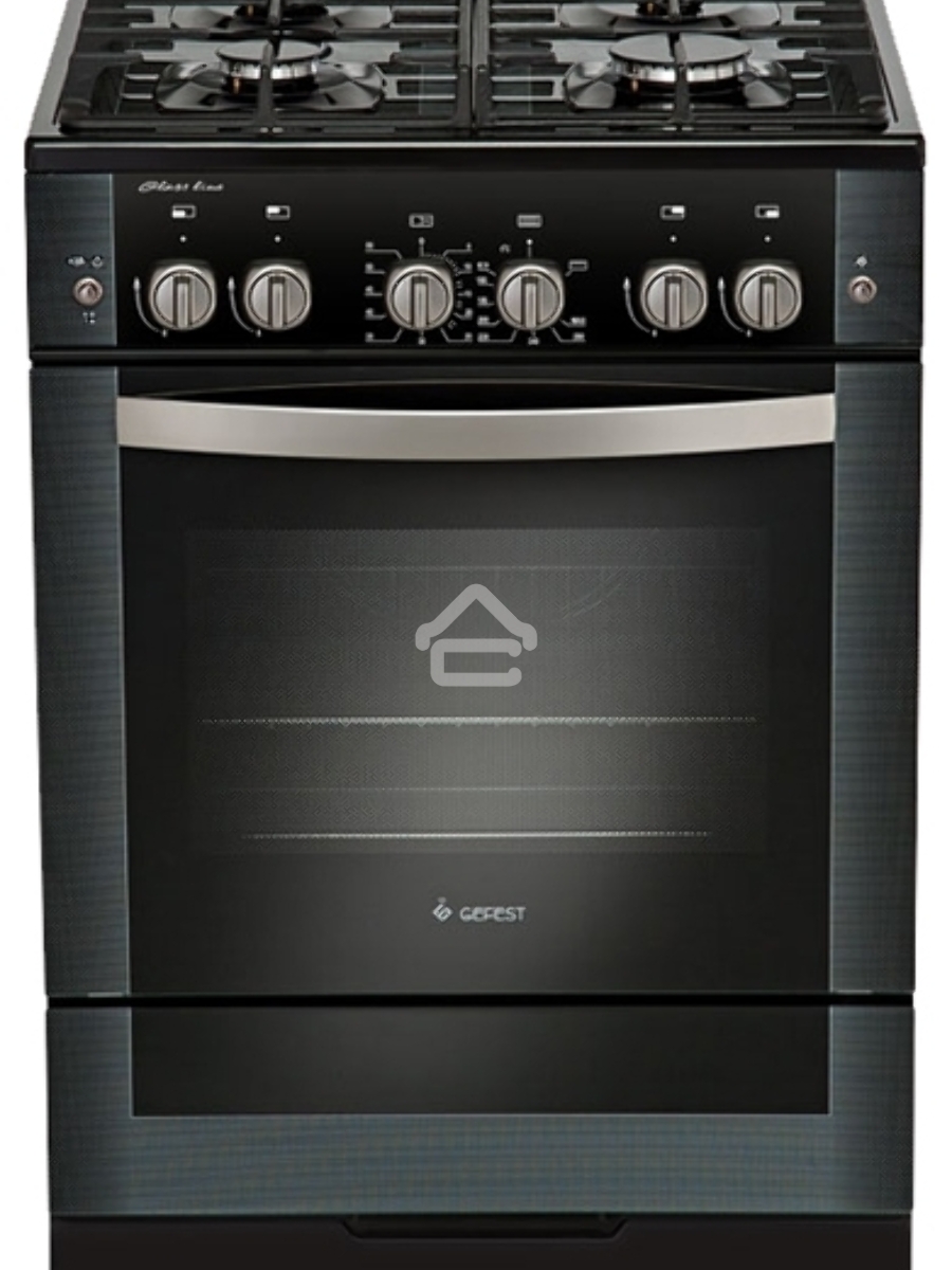 Плита газовая Gefest ПГ 6500-02 0044 черный, конфорок 4 шт, духовка 52 л, 60 см x 85 см x 60 см