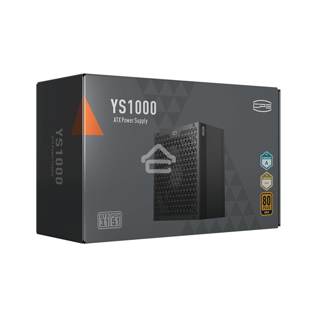 Блок питания PCCooler P5-YS1000-G1F, 1000Вт, 80 PLUS Gold, 135мм, модульный, черный