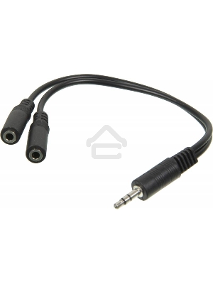 Адаптер аудио Ningbo 2xJack 3.5 (f)/Jack 3.5 (m) 0.1м