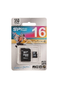 Флеш карта microSD 16Gb Class10 Silicon Power SP016GBSTH010V10 