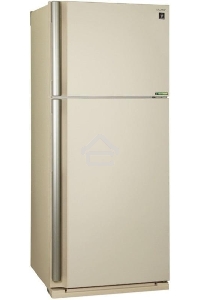Холодильник Sharp SJ-XE59PMBE бежевый двухкамерный 430/148л морозилка сверху