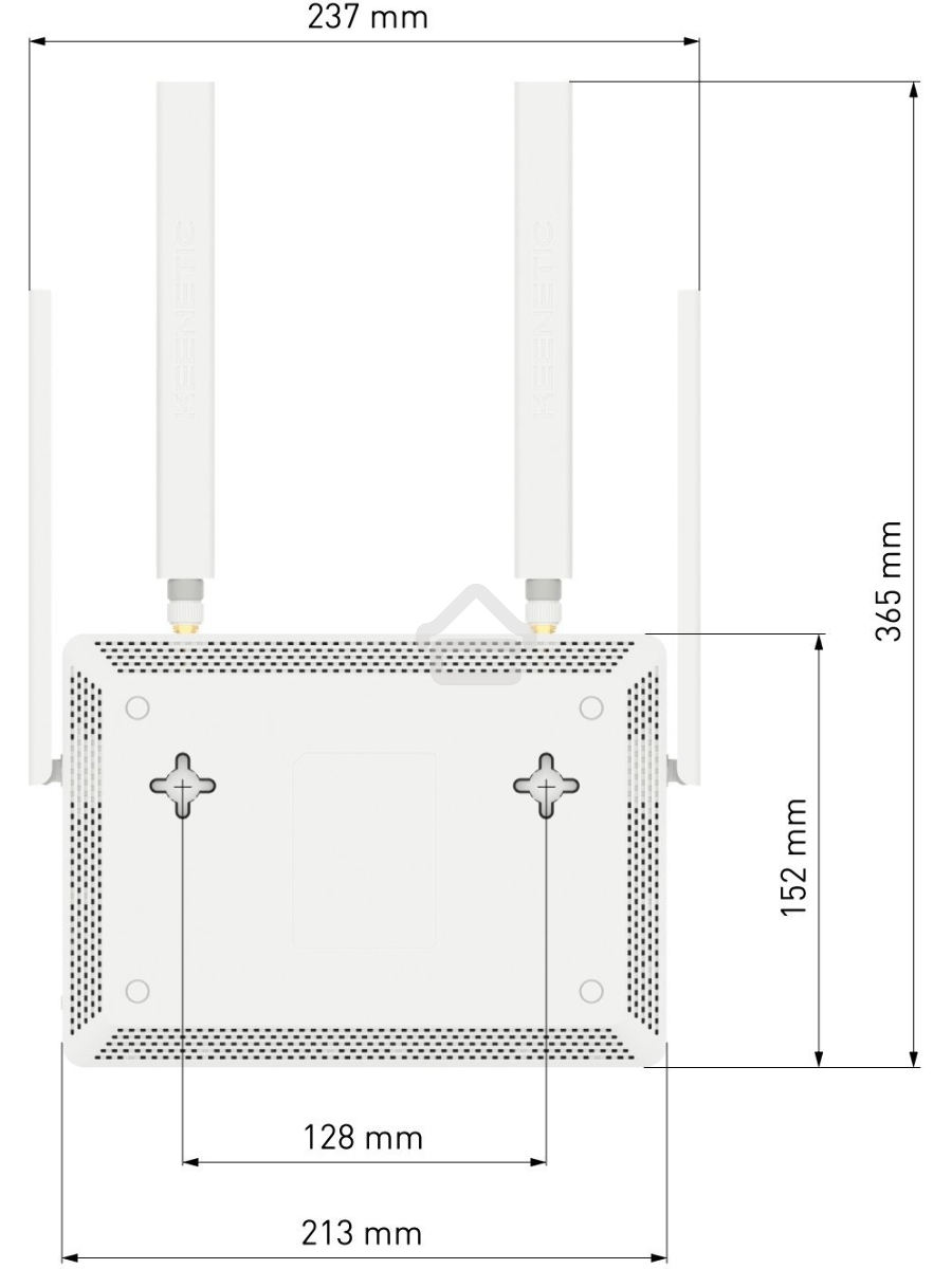 Роутер беспроводной Keenetic Skipper 4G (KN-2910) AC1200 10/100/1000BASE-TX/4G cat.4