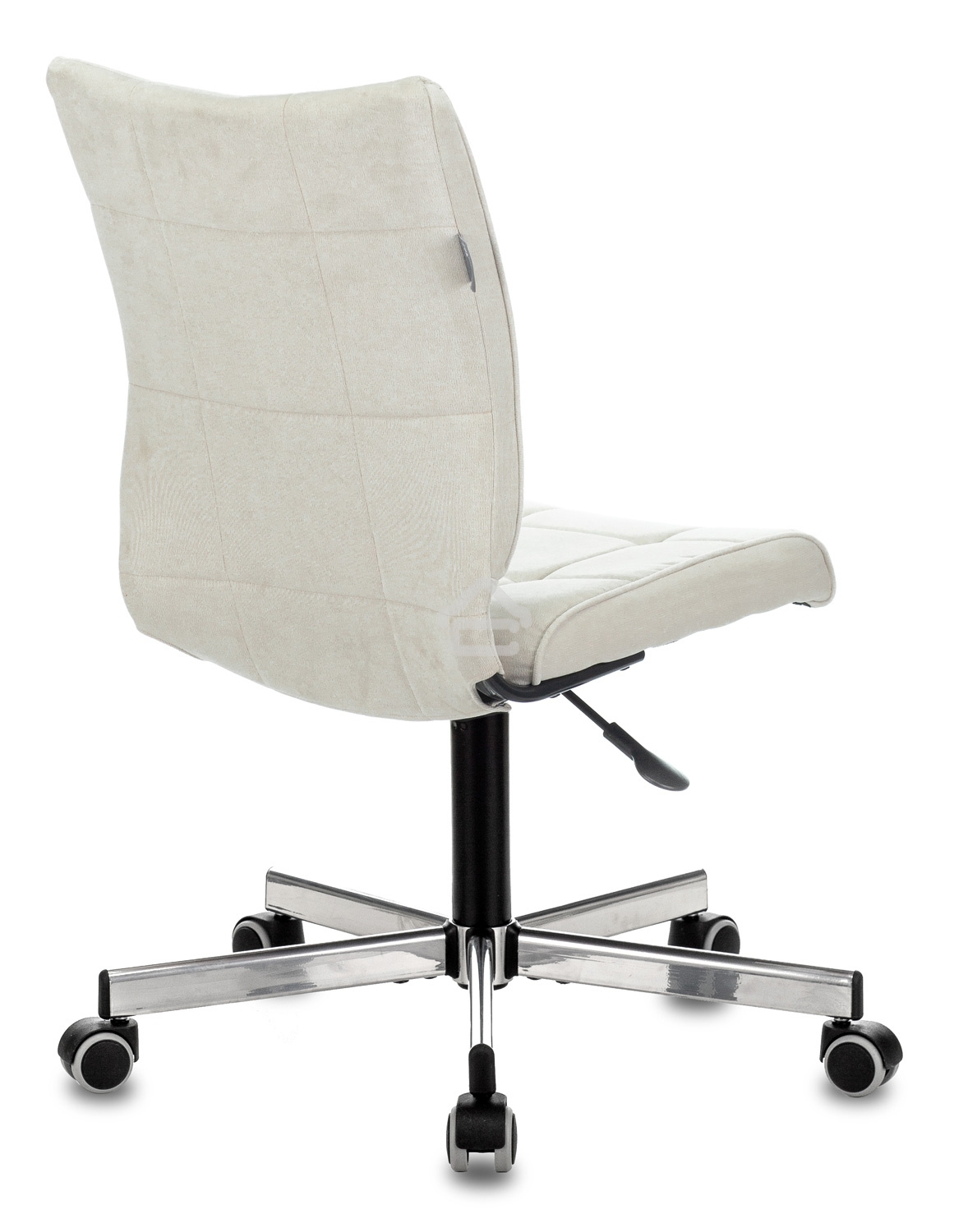 Кресло компьютерное Бюрократ CH-330M/VELV20 без подлокотников, молочный, крестовина металл