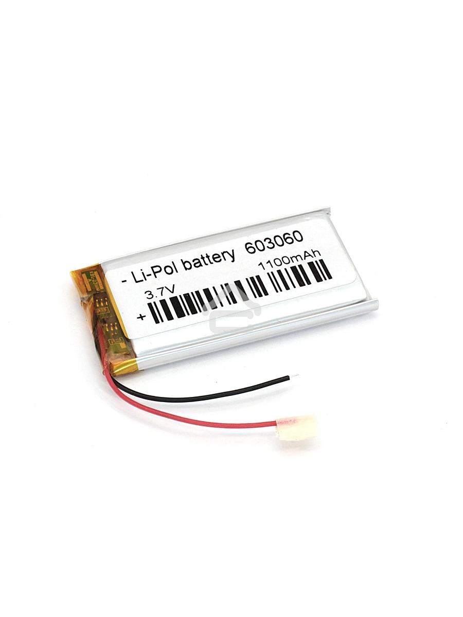 Аккумулятор Li-Pol (батарея) 6*30*60мм 2pin 3.7V/1100mAh