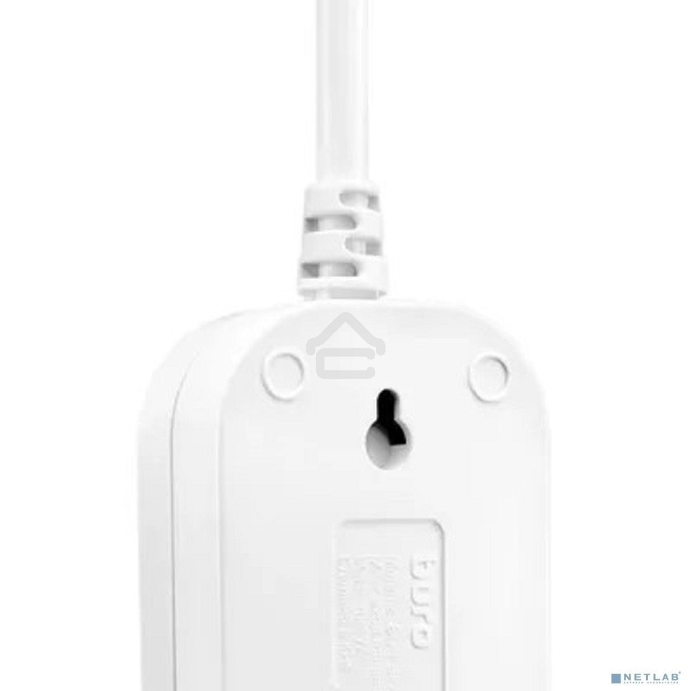 Сетевой удлинитель Buro BU-PSL2.3/W 3 м (2 розетки) белый (пакет ПЭ)