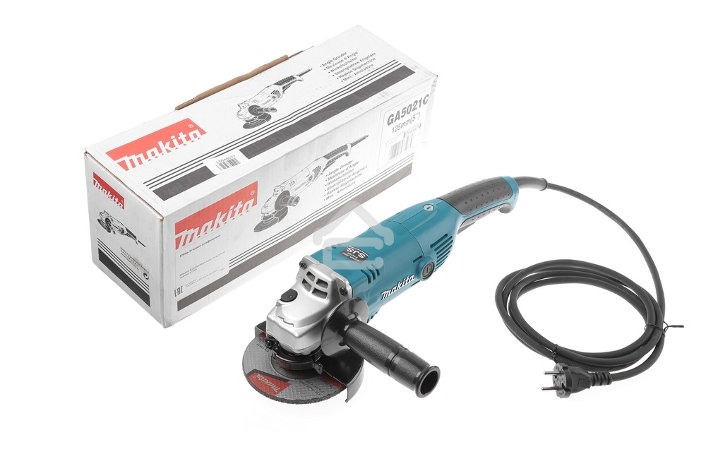 Шлифовальная машина Makita GA5021C УШМ,ф125мм,1450Вт,10000об\м,2.4кг,кор,электронная стабилизация