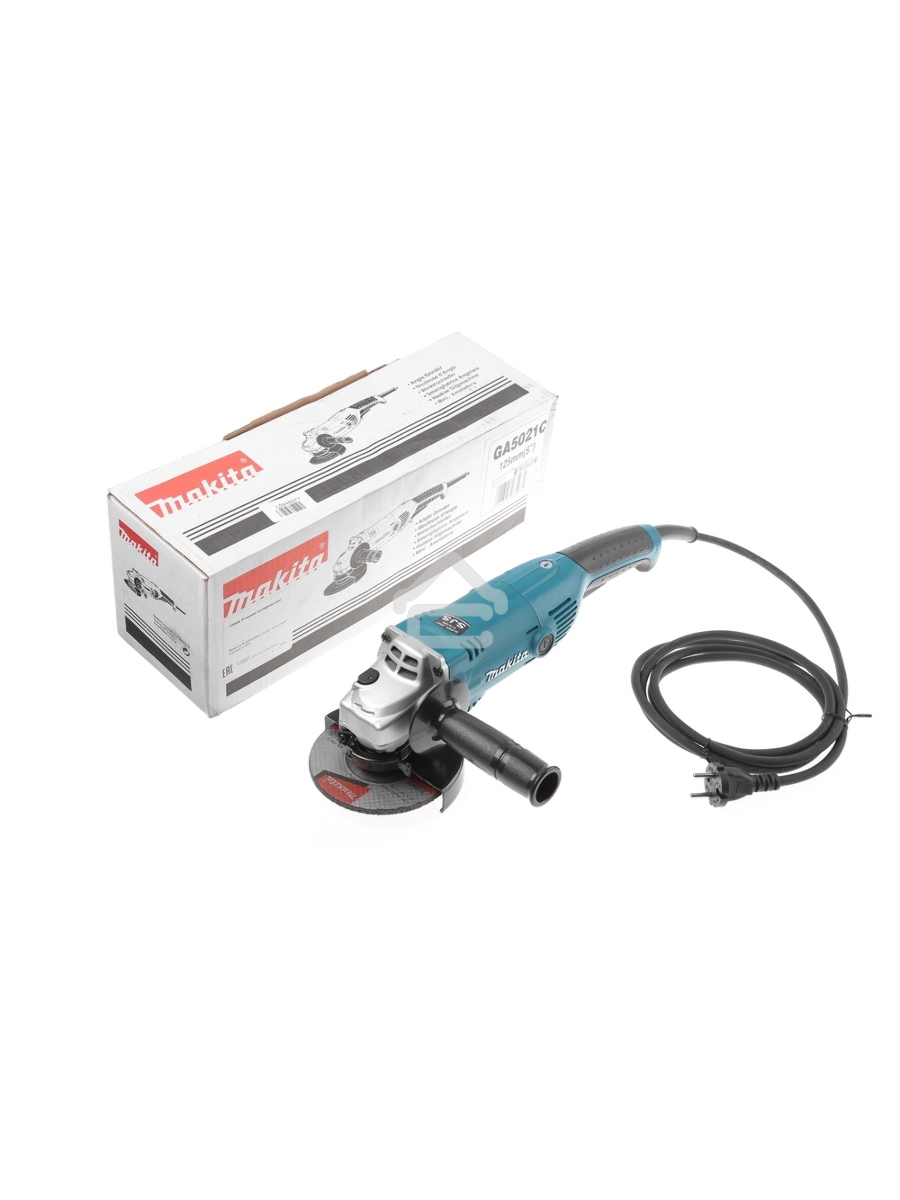 Шлифовальная машина Makita GA5021C УШМ,ф125мм,{1450Вт,10000об\м,2.4кг,кор,электронная стабилизация}