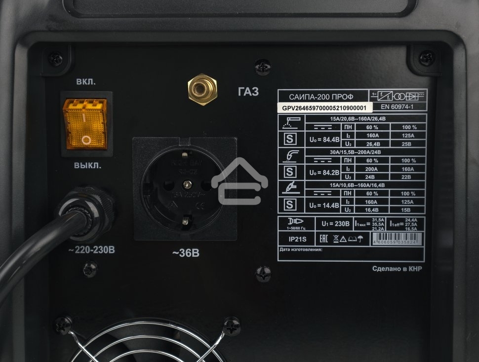 Сварочный полуавтомат Ресанта САИПА-200ПРОФ (MIG/MAG)