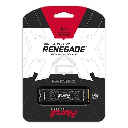 Накопитель SSD Kingston Fury Renegade, 4Tb, PCIe 4.0 x4, M.2 2280, NVMe, R/W 7300/7000, с радиатором