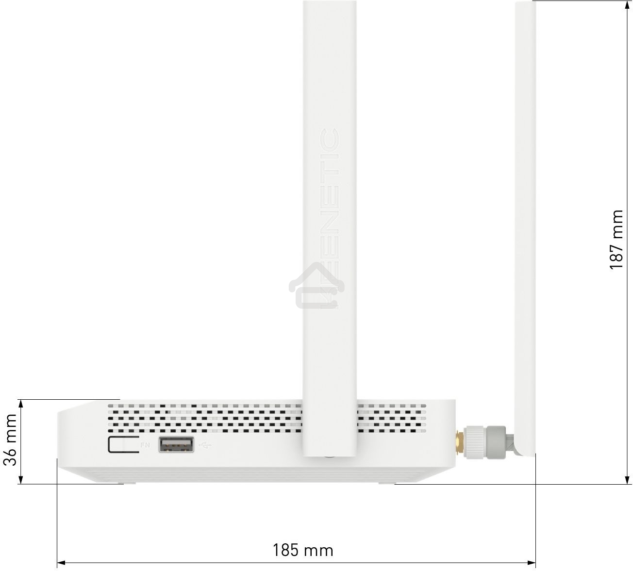 Роутер беспроводной Keenetic Skipper 4G (KN-2910) AC1200 10/100/1000BASE-TX/4G cat.4