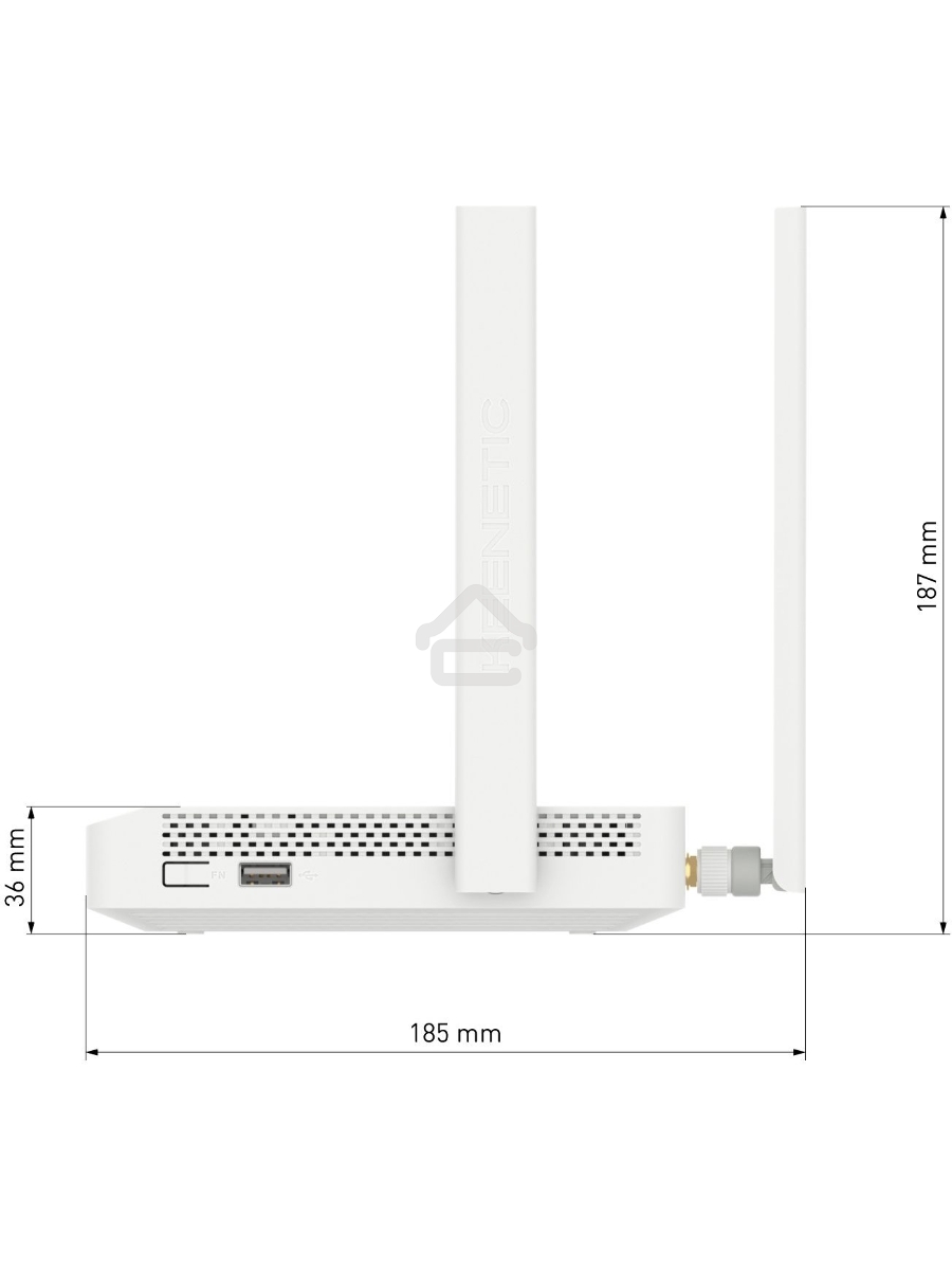 Роутер беспроводной Keenetic Skipper 4G (KN-2910) AC1200 10/100/1000BASE-TX/4G cat.4