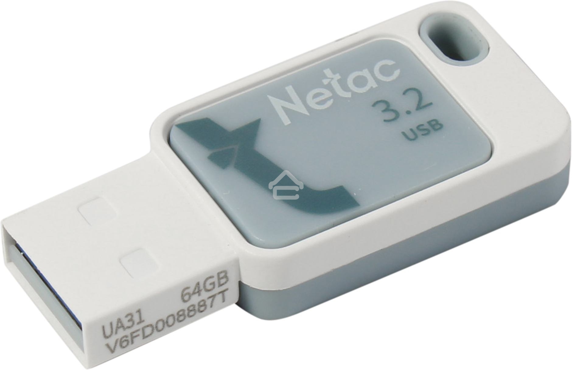 Флешка USB Netac UA31 64Gb <NT03UA31N-064G-32BL>, USB 3.2