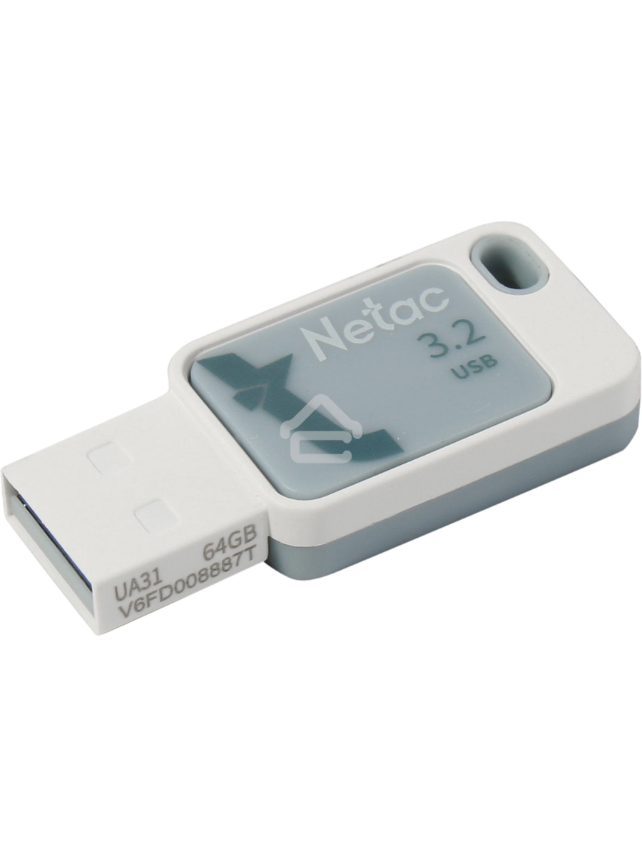 Флеш диск Netac UA31 64Gb <NT03UA31N-064G-32BL>, USB3.2