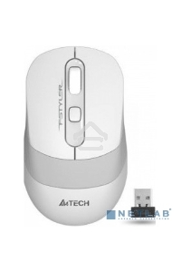 Мышь беспроводная A4Tech Fstyler FG10 белый/серый, 2000 dpi, радиоканал, USB, кнопки - 4
