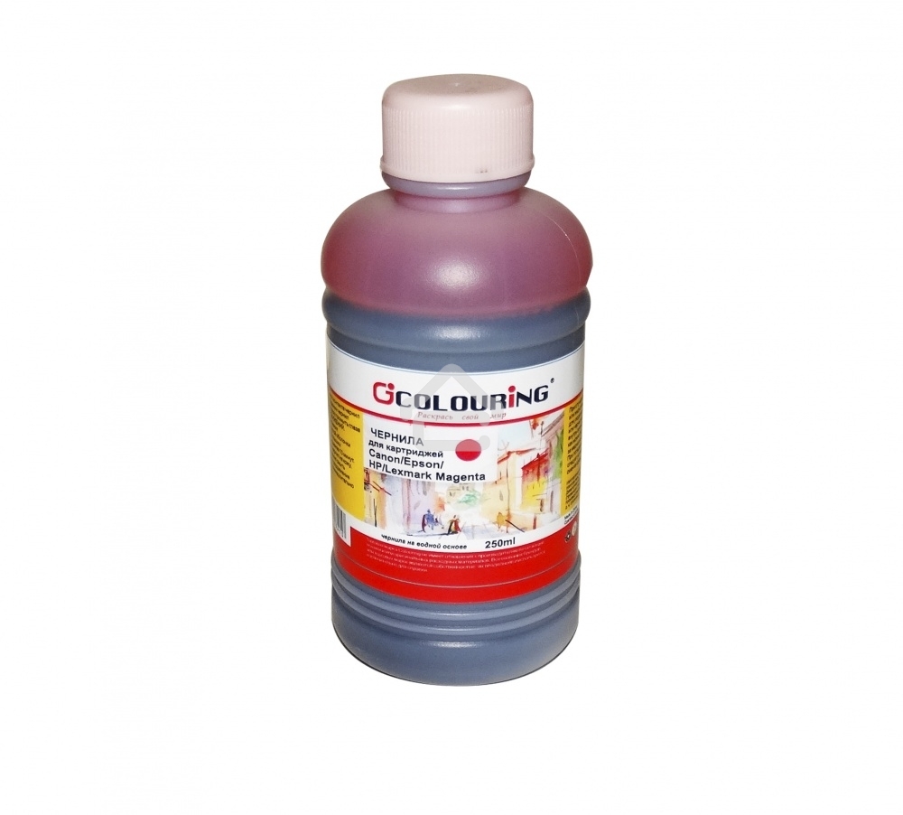 Чернила Colouring для принтеров Canon/Epson/HP/Lexmark Magenta 250 мл водн U