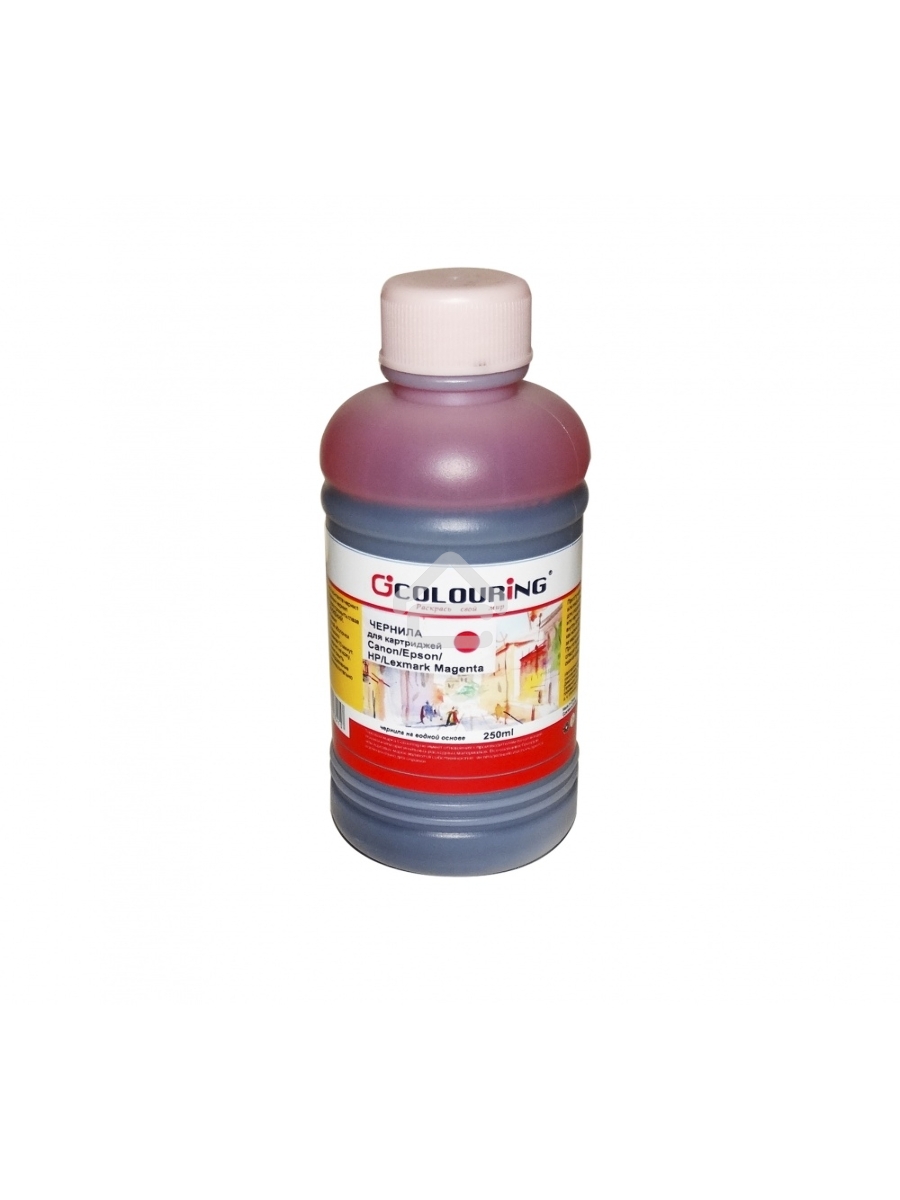 Чернила для принтеров Canon/Epson/HP/Lexmark Magenta 250 мл водн Colouring U