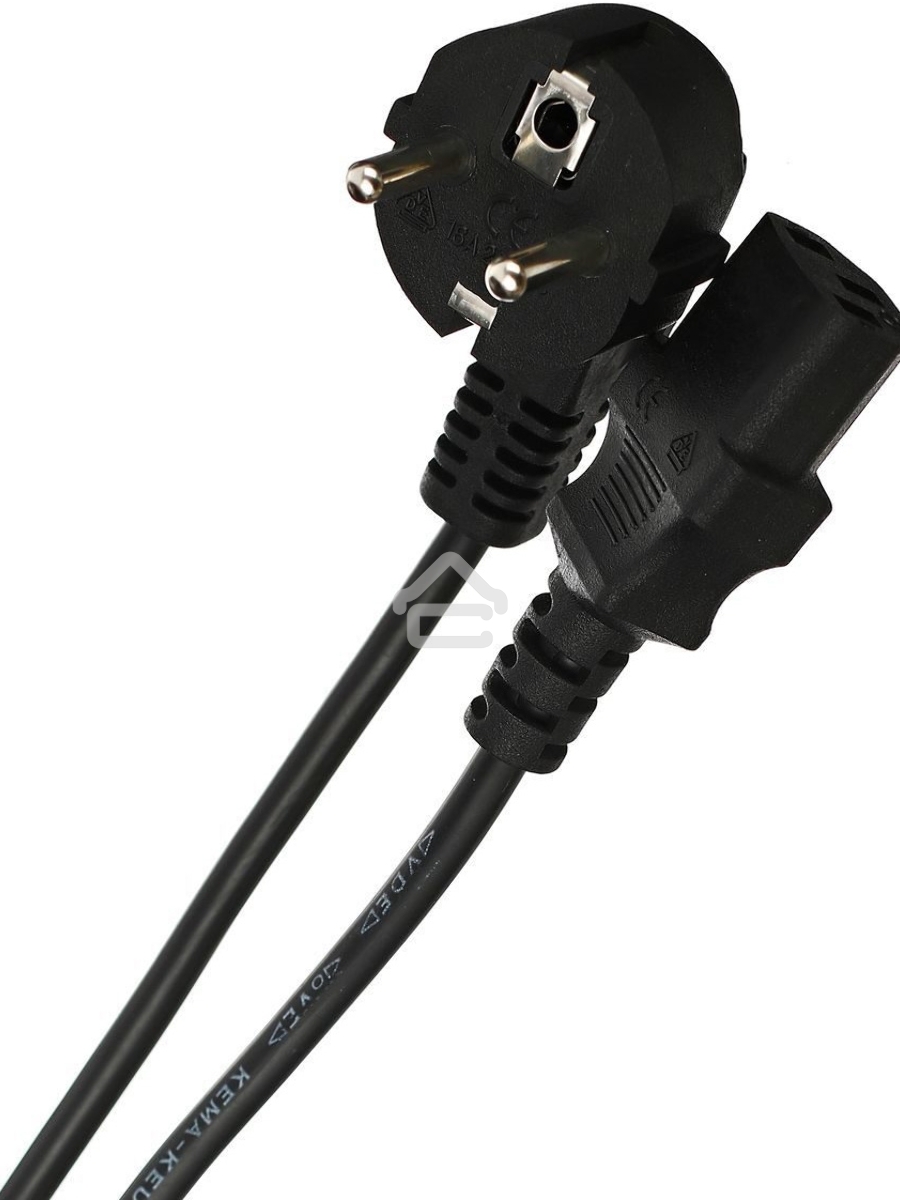 Кабель компьютер-розетка 220V (EURO) <VDE> 3G0,75mm2 VCOM {CE021-CU} 1,8м