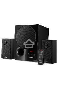 Акустическая система 2.1 SVEN MS-2080 / 70 Watt / ~220V 50Hz / FM-тюнер, USB/ SD, дисплей / BLUETOOTH / ПДУ / Black