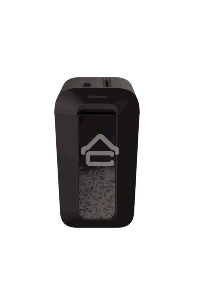 Шредер Fellowes PowerShred LX65 черный (секр.P-4)/перекрестный/10лист./22лтр./скрепки/скобы/пл.карты