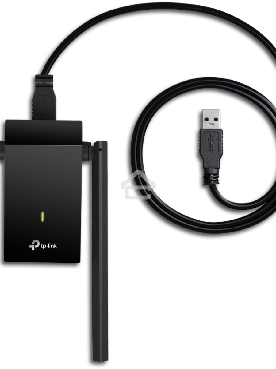 Адаптер TP-Link AC1300Mbps Dual-band High-Gain wireless USB adapter, 867Mbps at 5G and 400Mbps at 2.4G, two high gain antennas, USB 3.0, USB extension cable, support wave 2 MU-MIMO, full compatible with Windows and macOS.