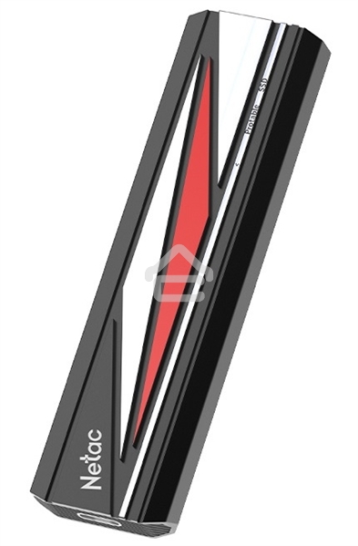 Внешний накопитель SSD Netac ZX20L 1TB USB 3.2 Gen 2 Type-C External SSD, R/W up to 2000MB/1800MB/s, with USB C to A cable and 20Gbps USB C to C cable, 5Y wty