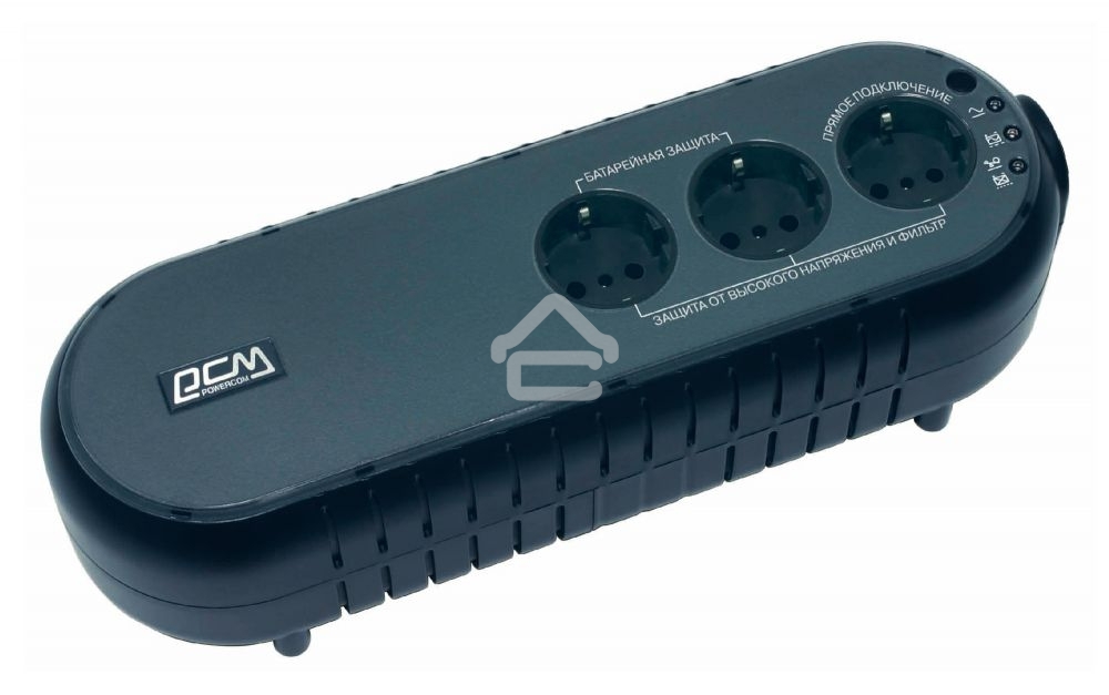 Источник бесперебойного питания Powercom WOW 300 165Вт 300ВА черный