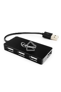 Концентратор USB 2.0 Gembird UHB-U2P4-03, 4 порта, блистер