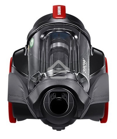 Пылесос Samsung VC15K4116VR/EV красный/черный, 390/1500 Вт, уборка сухая, пылесборник контейнер 1.3 л