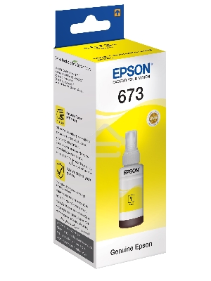 Чернила Epson 673 C13T673498 (аналог C13T67344A) желтый 70мл для Epson L800/L810/L850/L1800