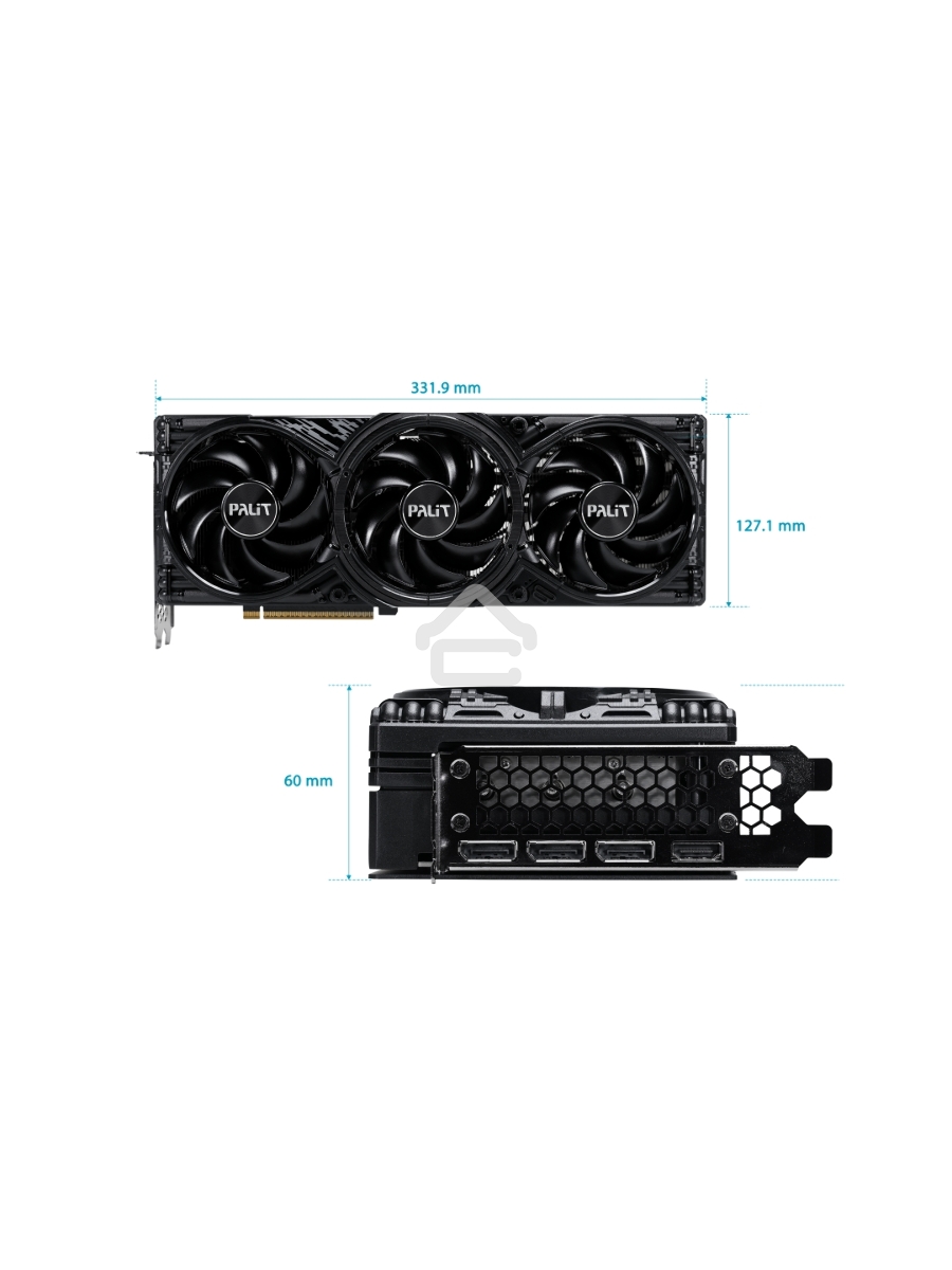 Видеокарта Palit NVIDIA GeForce RTX 5070 GamingPro OC 12Gb PCI-E 192bit GDDR7 2325/28000 HDMIx1 DPx3 HDCP Ret