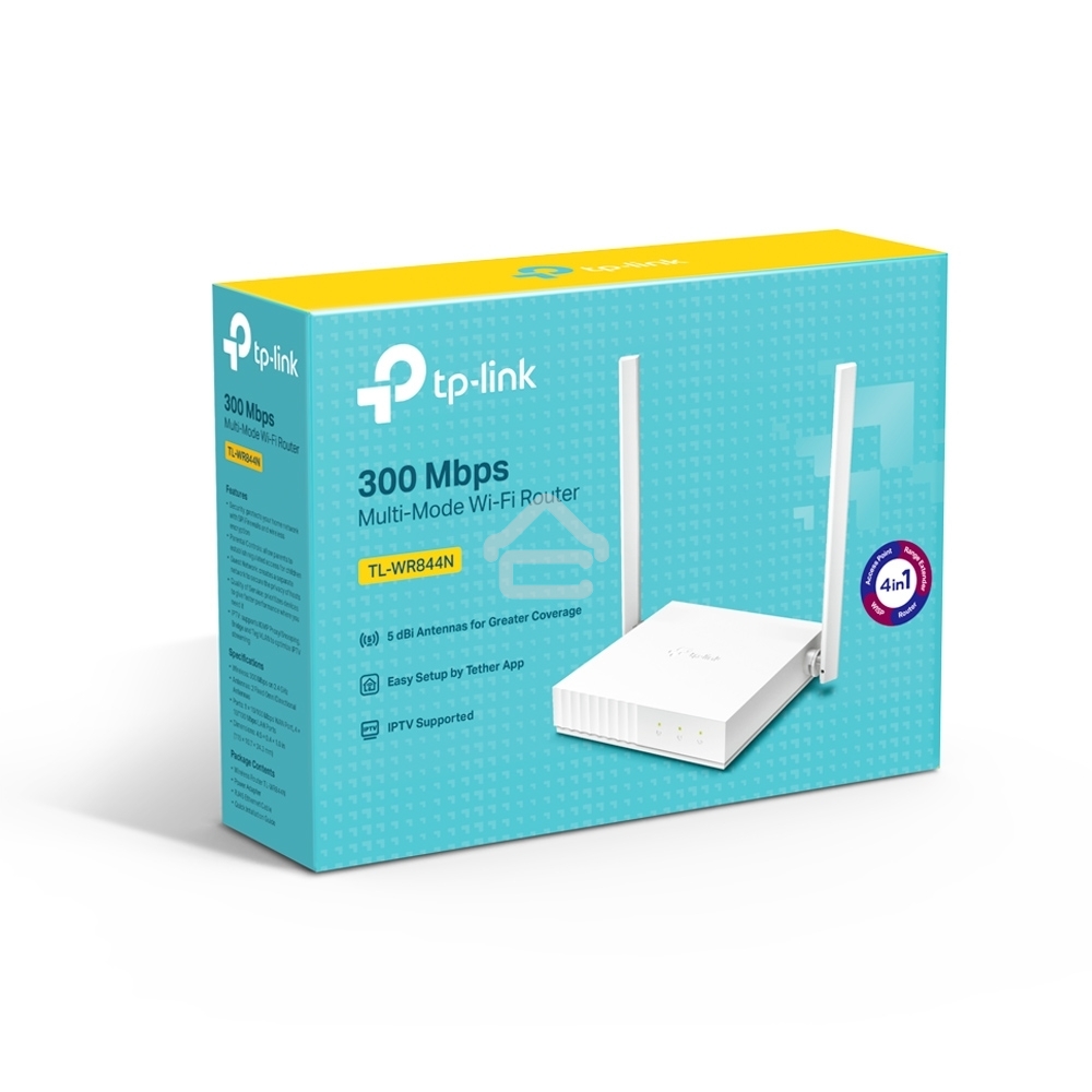 Роутер беспроводной TP-Link TL-WR844N N300 10/100BASE-TX белый