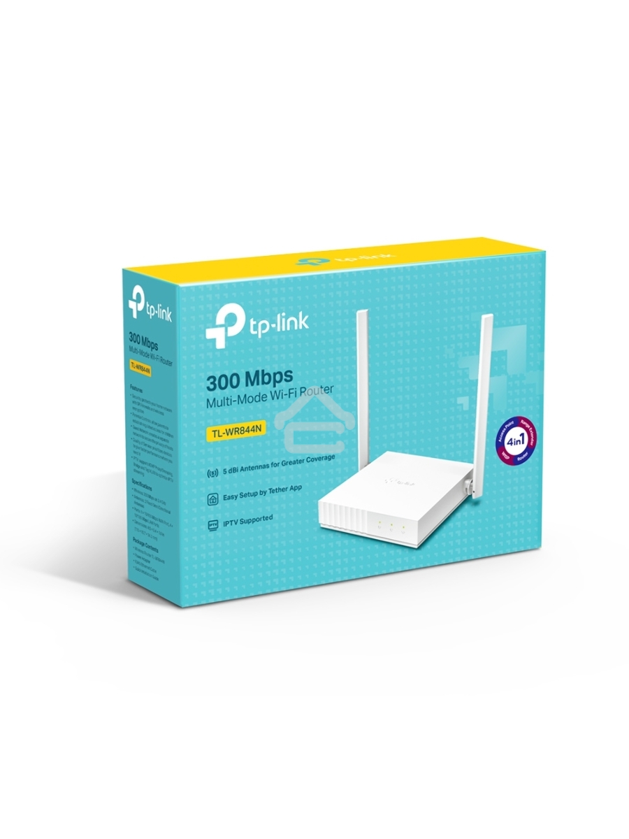 Роутер беспроводной TP-Link TL-WR844N N300 10/100BASE-TX белый
