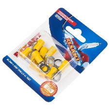 Наконечник кольцевой Rexant изолированный, ø6.5мм, 4-6мм², НКи 6.0-6 / НКи5,5-6 / RV5.5-6, желтый, в упак. 10 шт.