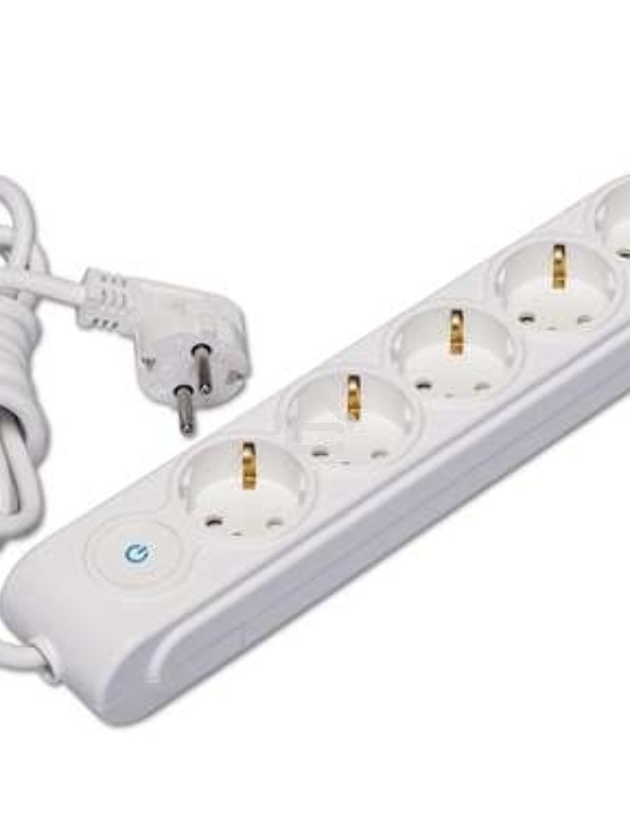 Удлинитель 5х5м с заземл. 16А защ. шторки Makel N5310063