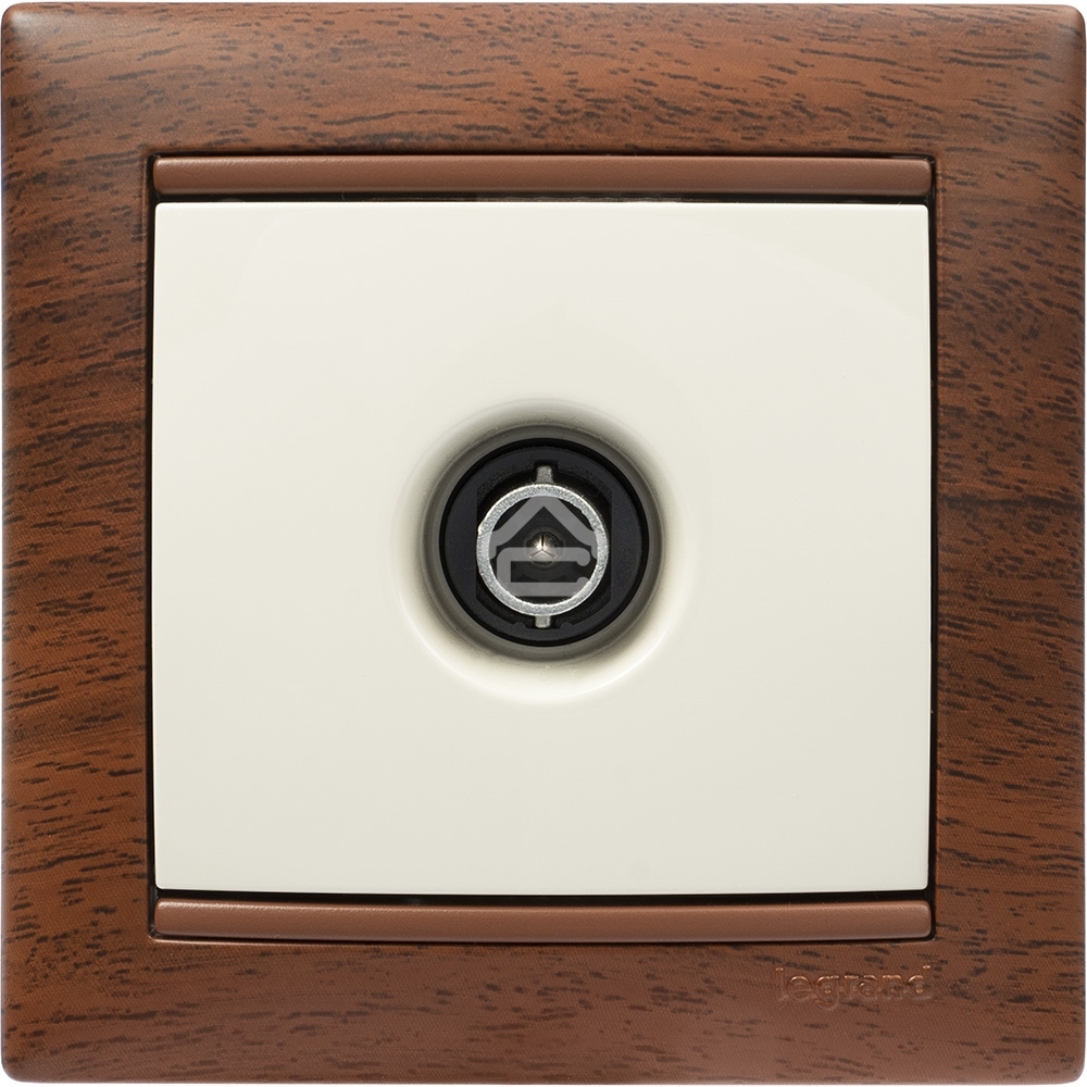 Розетка телевизионная Legrand 774329 TV Valena звезда 1,5Дб 2400МГц (слоновая кость)