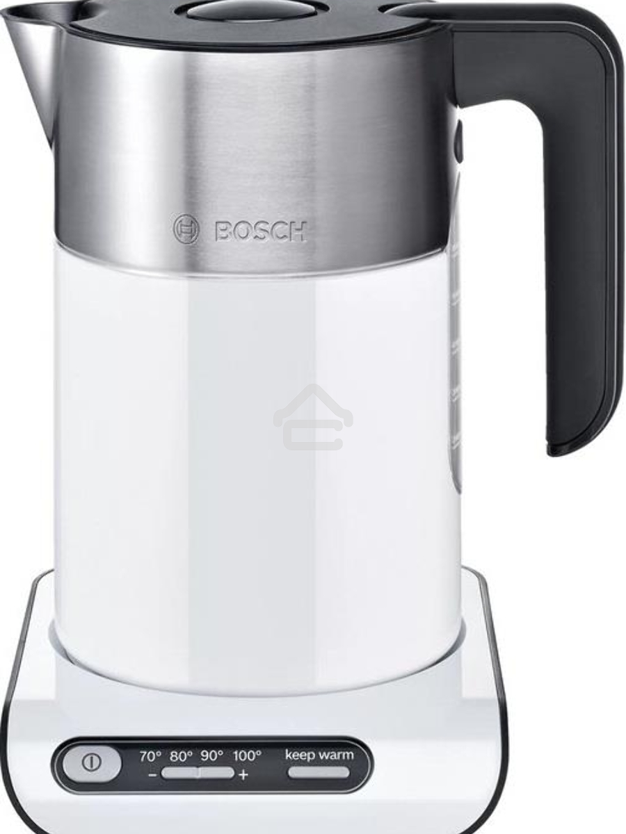 Чайник электрический Bosch TWK8611P 1.5л. 2400Вт белый/серебристый (корпус: нержавеющая сталь)